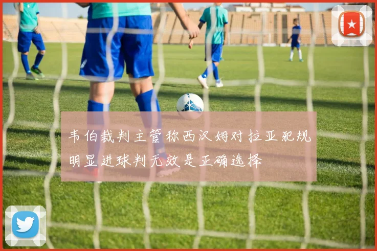 韦伯裁判主管称西汉姆对拉亚犯规明显进球判无效是正确选择